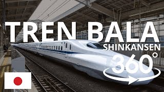 Viaja en el Shinkansen Tren Bala  Vista VR 360° [upl. by Ellekcim]