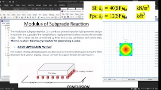 Modulus of Subgrade Reaction of Soil Bowles Approach and Basic Approach [upl. by Romulus515]