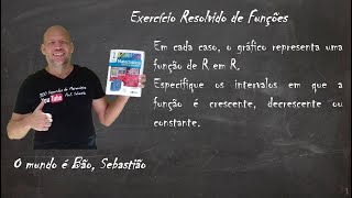 FUNÇÕES  Exercício 53  Função Crescente Decrescente ou Constante [upl. by Abelard]