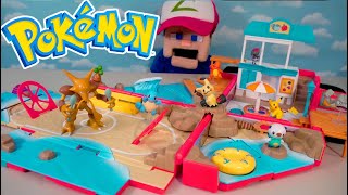 Pokemon BEACH Battle Stadium Arena Battle Carry Case Playset 2024 [upl. by Idak739]