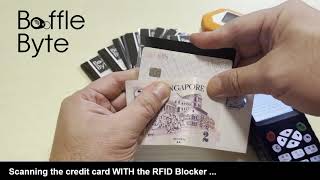 Product Demo RFID Blocking Card for Wallet  Card Holder [upl. by Hairas]