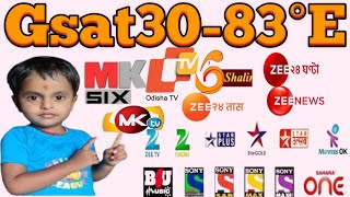 gsat 30 new update gsat 30 dish setting 83e channel list 2024 [upl. by Bish]