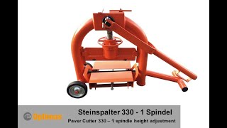 Optimas Steinspalter  Optimas Paver Cutter [upl. by Neela]