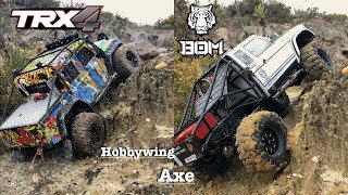 TRX4 VS GMADE quotBOOMMquot with HobbyWing axeYou are the JUDGE [upl. by Josephine595]