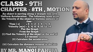 An object is moving along a straight line with Uniform Acceleration  The following table gives the [upl. by Neyut]