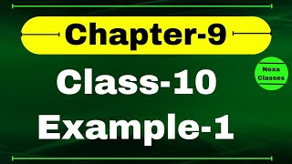 Class10 Example1 Chapter 9  Class10 Chapter9 NCERT Example1  Chapter9 Example1 Class10 Math [upl. by Gesner448]