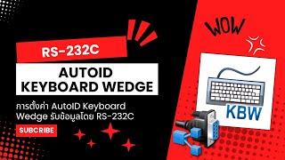 004AutoID Keyboard Wedge  RS 232C  วิธีการตั้งค่า AutoID Keyboard Wedge รับข้อมูลโดย RS232C [upl. by Trelu391]