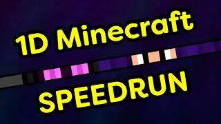 1D Minecraft Speedrun [upl. by Tomchay]