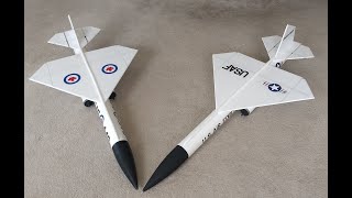 RC Bomarc Missile Rocket glider flights [upl. by Keir]