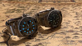 Rolex Submariner versus Squale1545 Originale Can a homage compete with a real Sub Lets laugh [upl. by Ynnavoj830]