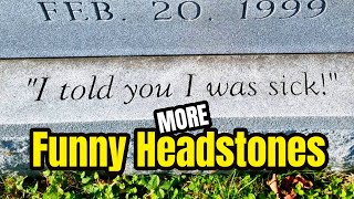 More FUNNY HEADSTONES amp Famous Gravesites [upl. by Kolodgie192]