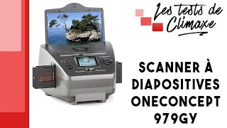 Test dun scanner à diapositives diapos OneConcept 979GY [upl. by Thera]