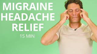 Migraine Headache Help with Trigger Point Stretches and Exercises  EASE THE HEAD PAIN [upl. by Ainoloppa]