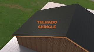 Instalação Linha Telhado Shingle L para Shingle  2P [upl. by Zeculon235]