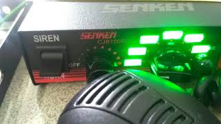 DEMO SENKEN CJB100BD SIREN 100W NEW SOUND BY SUMBAYAK SHOP [upl. by Nalid]