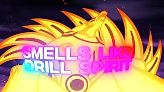 「SMELLS LIKE DRILL SPIRIT 😈💥」BORUTO EDIT「4K」 [upl. by Woodcock]