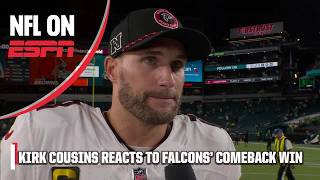 Kirk Cousins calls Falcons comeback win in Philly a characterbuilding experience  NFL on ESPN [upl. by Anidal682]