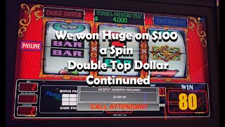 When the Top Dollar Pays out Huge 100 a spin 50 Denom Handpay Jacpot Slots highlimit casino [upl. by Strander]