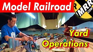 HO Model Railroad Yard Operations [upl. by Anilas]