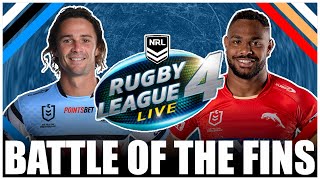 Cronulla Sharks vs Dolphins Top 4 Fins Battle on RLL4  NRL Round 15 [upl. by Ynahpets]