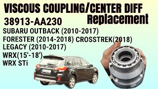 Subaru outback center diffviscous coupling replacement subaru differential [upl. by Lehcyar219]