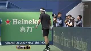 Gonzalez vs Davydenko Shanghai 2009 Highlights [upl. by Wightman928]