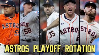 HOUSTON ASTROS PLAYOFF ROTATION [upl. by Monah]