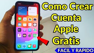 Desde Computador y iPhone Crear Cuenta de Apple Gratis sin error Cualquier iPhone ✅ [upl. by Wharton]