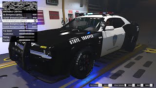 GTA Online GAUNTLET INTERCEPTOR Customization  HOW TO MODIFY THE NEW POLICE CAR Cluckin Bell DLC [upl. by Montfort]