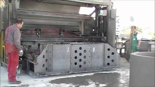 CGM  CONCRETE MACHINE  Ø100 mm PIPE PRODUCTION  MACHINETC2 egg layer [upl. by Hsirahc]