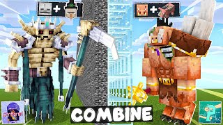 MOB BATTLE But I Can COMBINE Mobs in Minecraft with epicdipic [upl. by Penland]