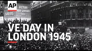 V E Day in London  1945 [upl. by Latsyrk]