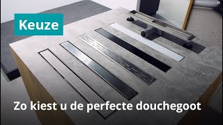 Zo kiest u de perfecte douchegoot  Douchegoot plaatsen en inspiratie [upl. by Naujak159]