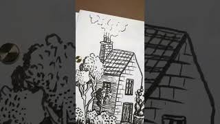 lumos duo and studio pad from tomsstudio satisfyingvideo ink brushpen darkart wellbeing art [upl. by Ahsitnauq]