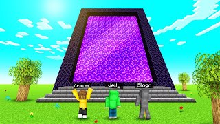 We Built A GIANT NETHER PORTAL On Squid Island Minecraft Survival [upl. by Tierney620]