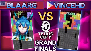 TETRIO Cup 11 GRAND FINALS  Blaarg Vs VinceHD [upl. by Sirroned]