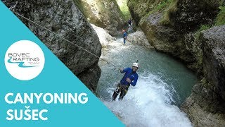 Canyoning Sušec Slovenia  Bovec Rafting Team [upl. by Sundberg]