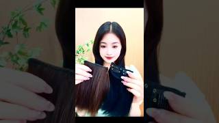 hair extensions for thin hair  hairstyle with wig short youtubeshort tranding [upl. by Shandra]