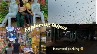 Exploring Lajpat nagar  Haunted parking of delhi😨 [upl. by Adeirf]