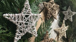 DIY String Star Ornaments  Christmas Ornaments [upl. by Trinity]