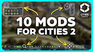 10 MODS we NEED For Cities Skylines 2 [upl. by Inalan]