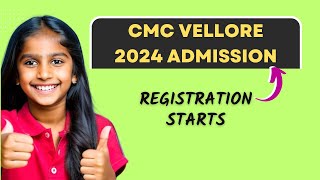 CMC Vellore MBBS Admission 2024  Applications are Open [upl. by Dry]