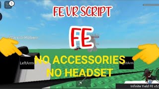 ROBLOX FE VR SCRIPT NO ACCESSORIES and NO HEADSET using FLUXUS EXECUTOR played at Fencing game [upl. by Castra]