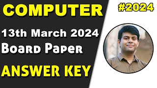 Computer Class 10th 2024 Answer Key  ICSE Class 10th Computer [upl. by Walkling]