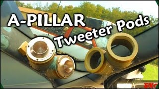 Making Fiberglass Tweeter Pods  Custom Car Audio A Pillars w 6 Crescendo Ft1 Bullet Horn Tweeters [upl. by Biron502]