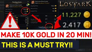 How To Make 10000 GOLD In The Market DAILY Step By Step Guide  Lost Ark [upl. by Wernda658]