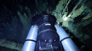 Cave diving in Mexican Cenotes with STEALTH 20 sidemount harness [upl. by Annoerb]