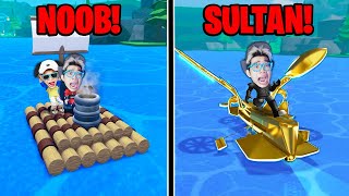 KITA COBAIN KAPAL NOOB VS SULTAN di Build a Boat ROBLOX [upl. by Aicirtal]