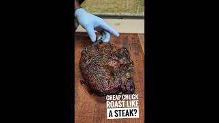 Cooking Chuck Roast Like a Steak  Reverse Seared Chuck Roast shorts [upl. by Salot]