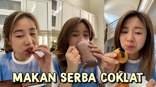 24 JAM MAKAN SERBA COKLAT  TIKTOK ANGELLICA MAKANMAKANAN [upl. by Fortune448]